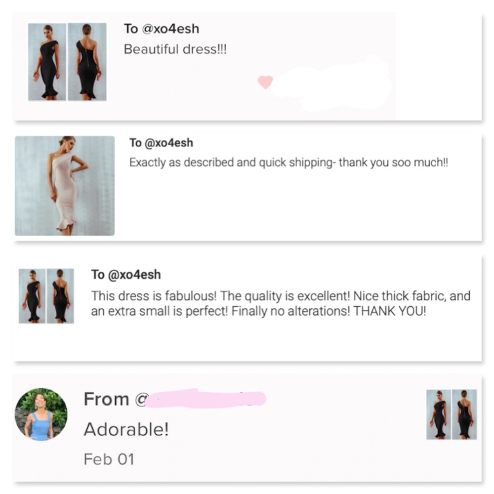 Bandage Asymmetrical Midi Dress in Black - Picture 8 of 16